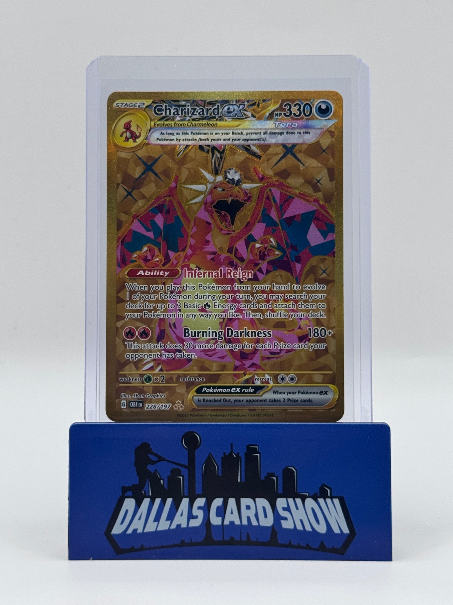 2023 Pokemon - Charizard ex (Hyper Rare) - 228/197 Obsidian Flames NM