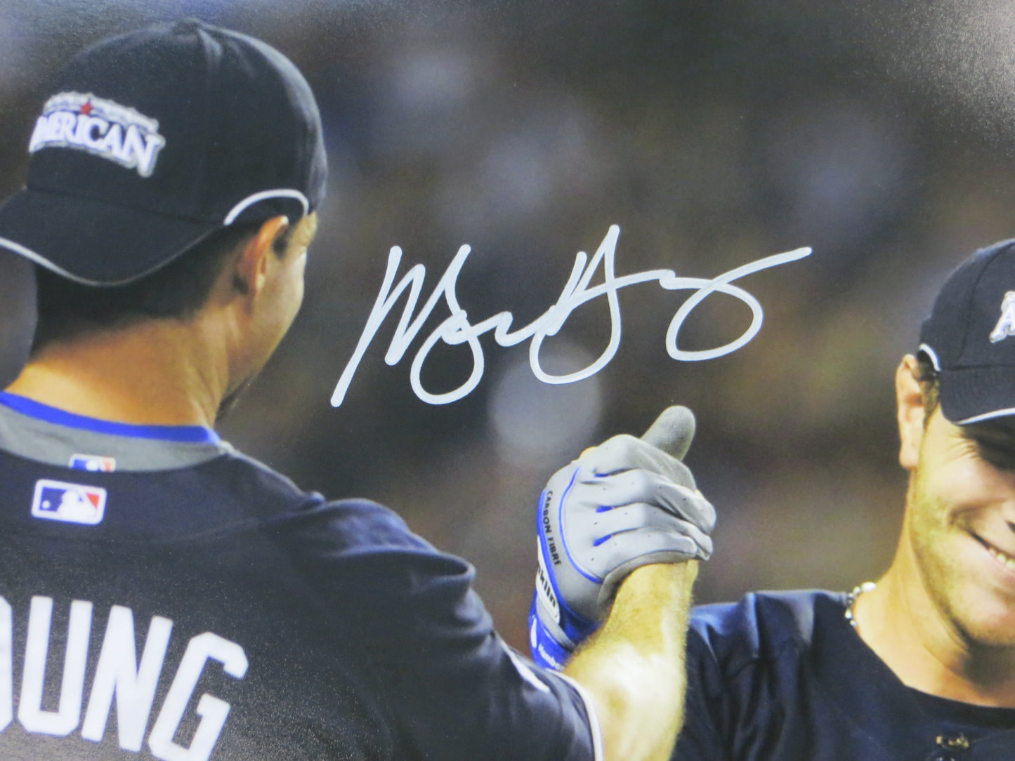 JOSH HAMILTON & MICHAEL YOUNG TEXAS RANGERS SIGNED All Star Game 16x20 BAS