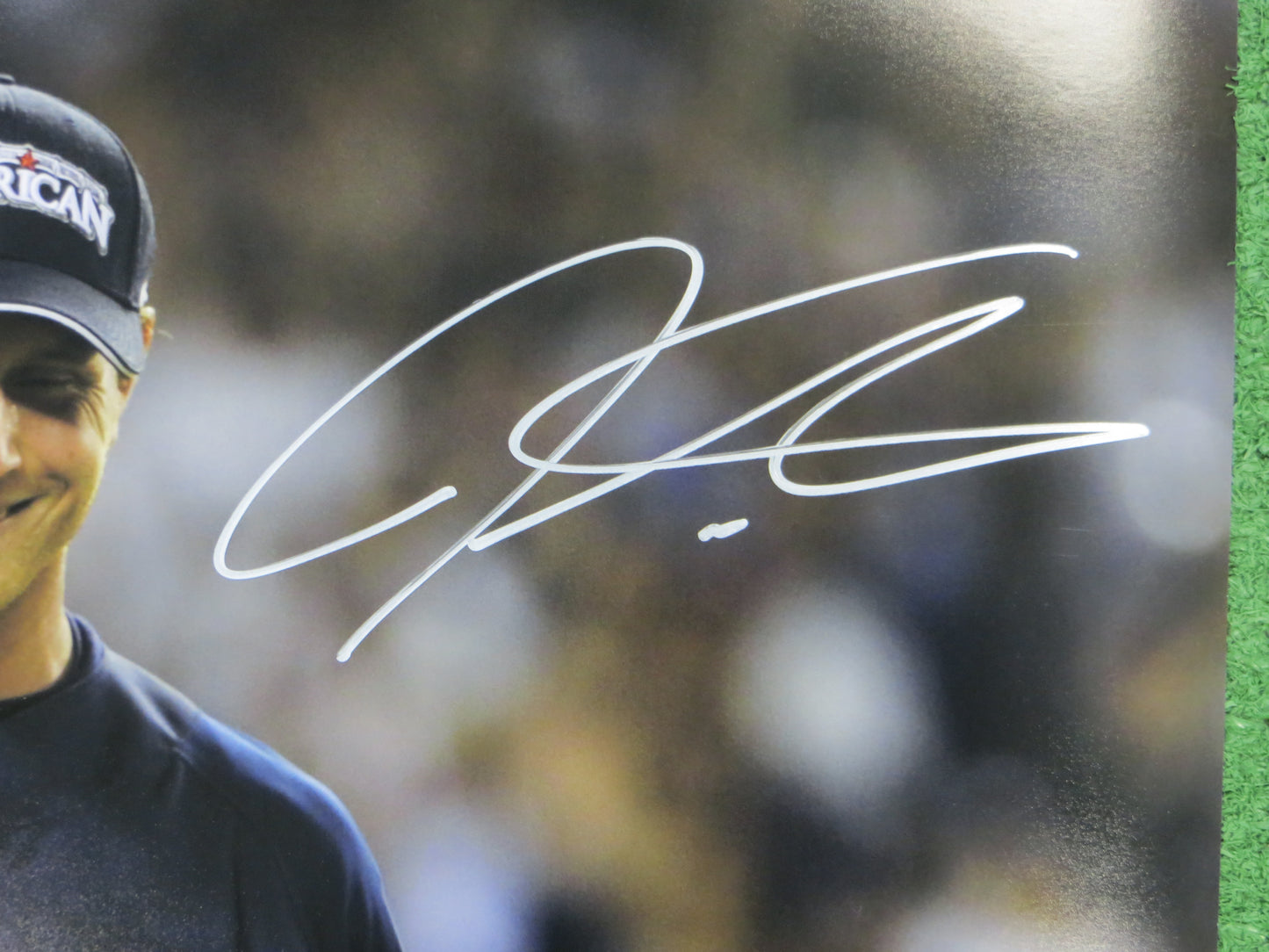 JOSH HAMILTON & MICHAEL YOUNG TEXAS RANGERS SIGNED All Star Game 16x20 BAS