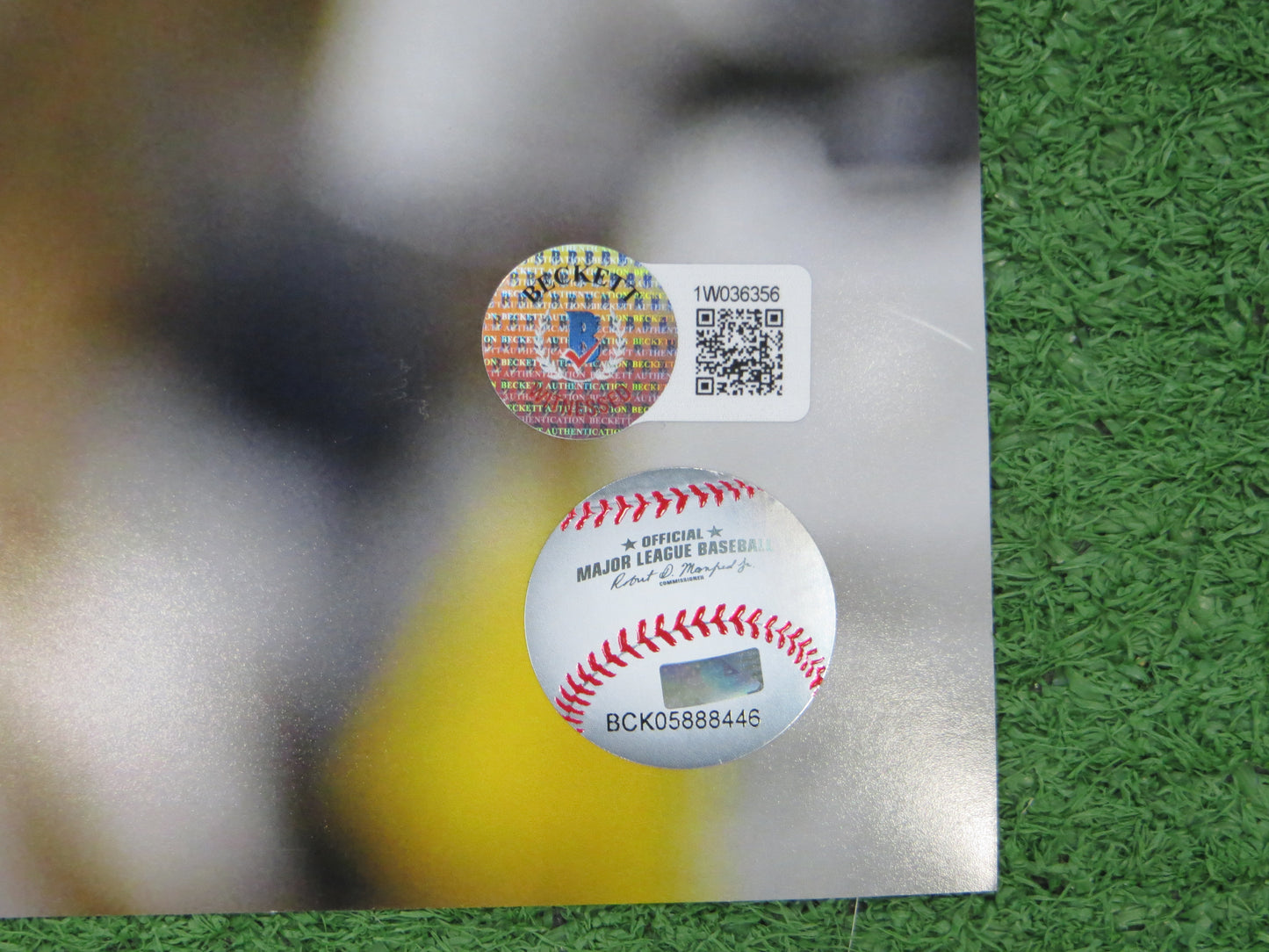 JOSH HAMILTON & MICHAEL YOUNG TEXAS RANGERS SIGNED All Star Game 16x20 BAS