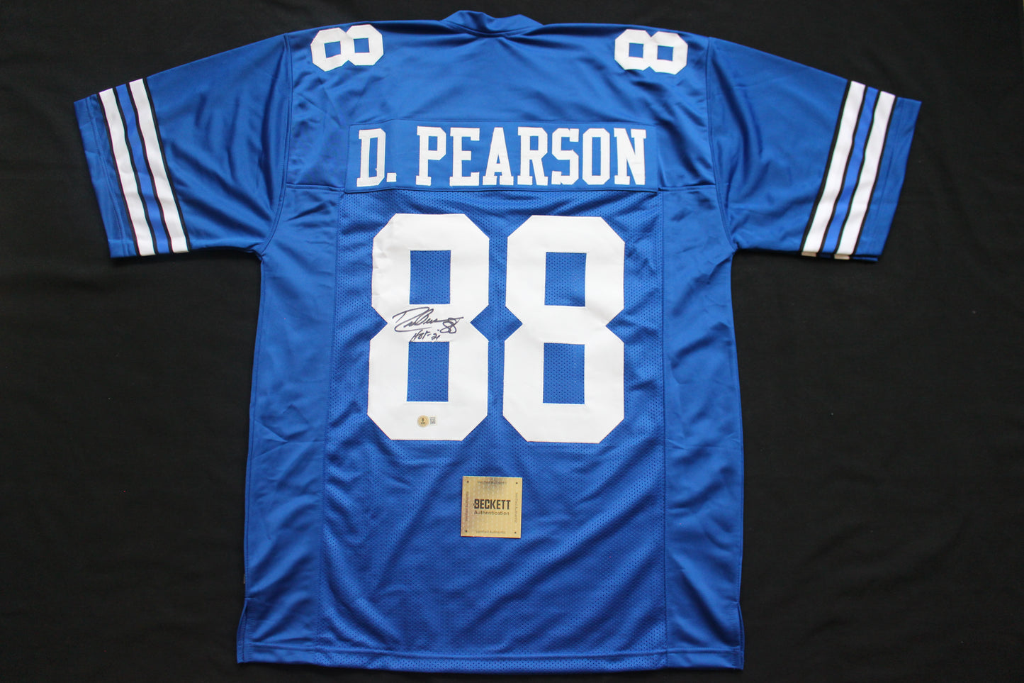 DREW PEARSON DALLAS COWBOYS SIGNED Throwback JERSEY w/HOF21 BAS COA