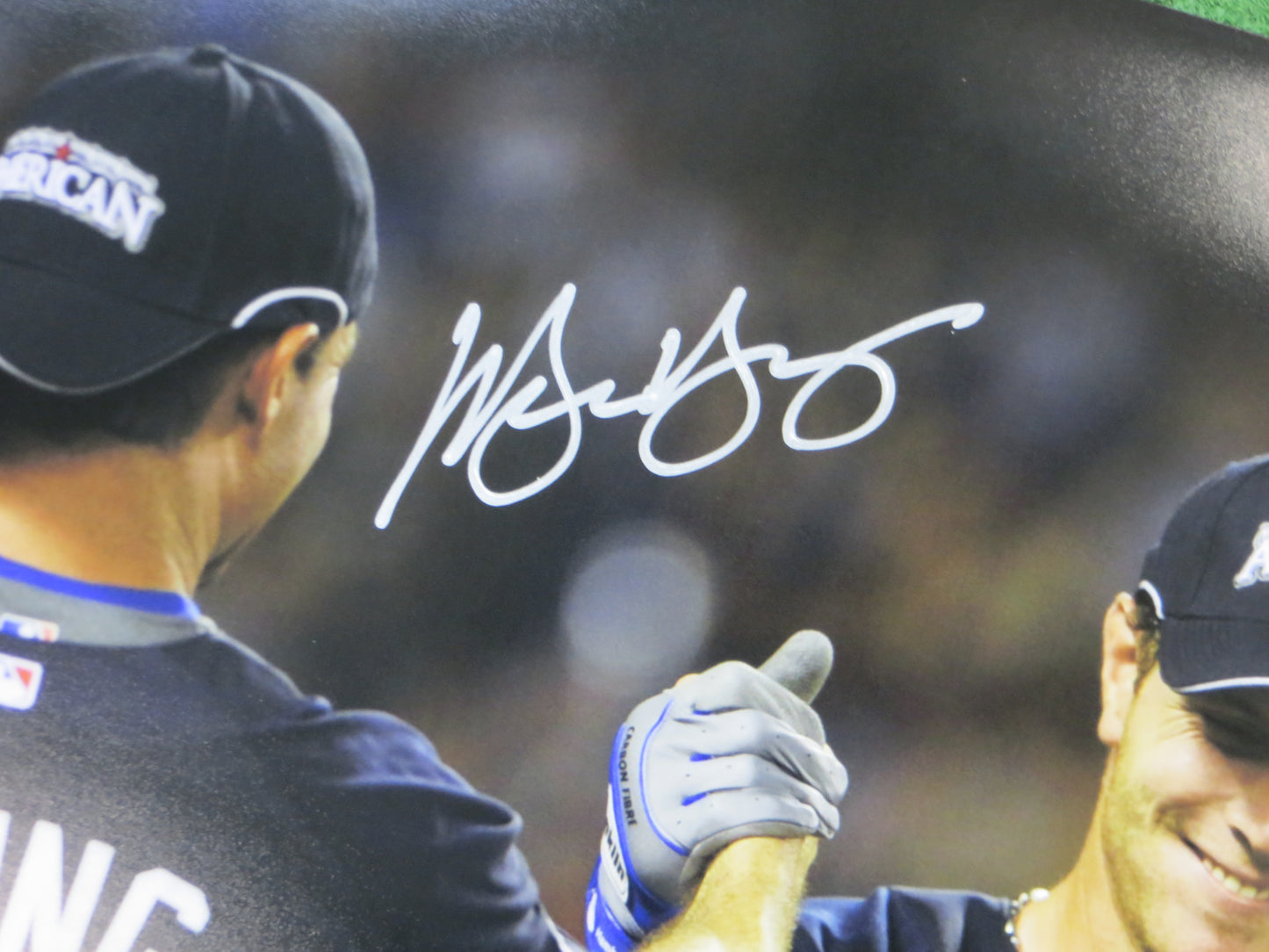JOSH HAMILTON & MICHAEL YOUNG TEXAS RANGERS SIGNED All Star Game 16x20 BAS