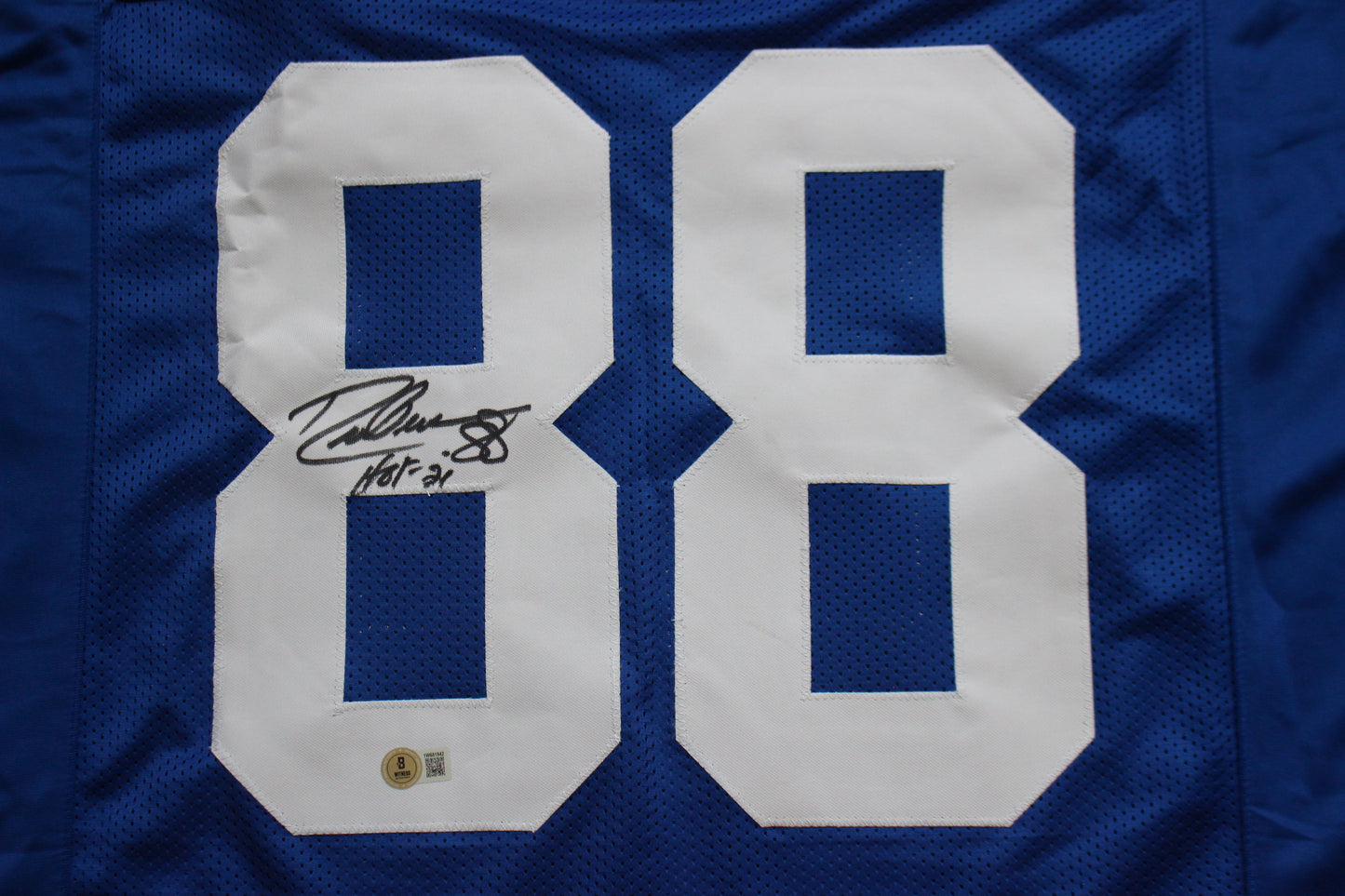 DREW PEARSON DALLAS COWBOYS SIGNED Throwback JERSEY w/HOF21 BAS COA