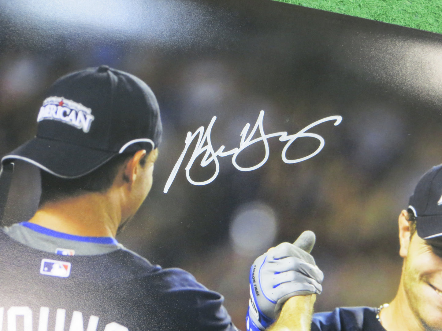 JOSH HAMILTON & MICHAEL YOUNG TEXAS RANGERS SIGNED All Star Game 16x20 BAS