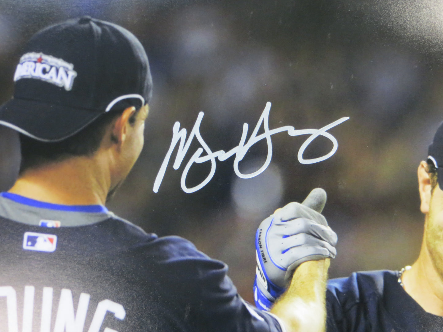 JOSH HAMILTON & MICHAEL YOUNG TEXAS RANGERS SIGNED All Star Game 16x20 BAS