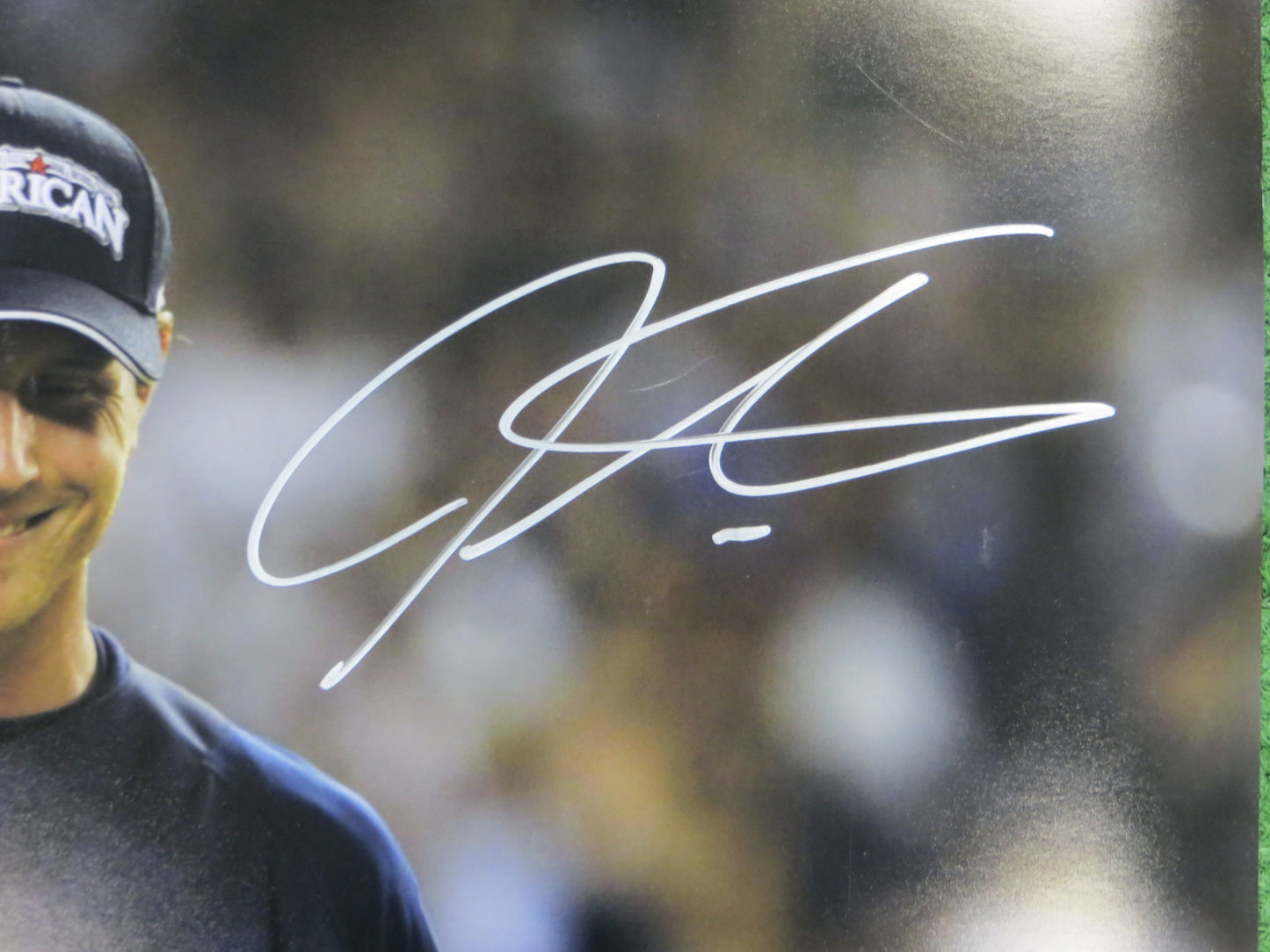 JOSH HAMILTON & MICHAEL YOUNG TEXAS RANGERS SIGNED All Star Game 16x20 BAS