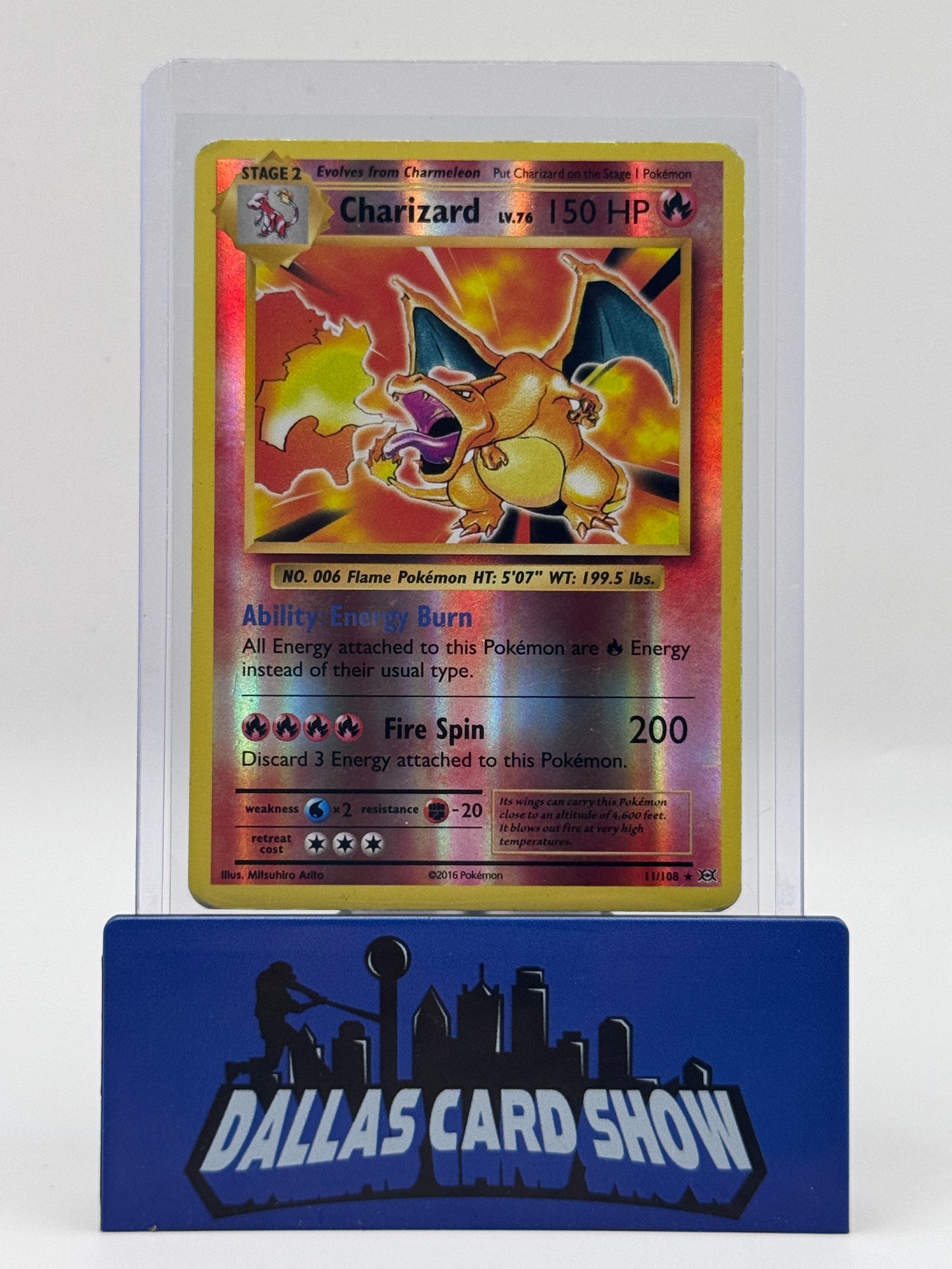 2016 Pokemon - Charizard (Rev. Foil) - 11/108 XY Evolutions HP