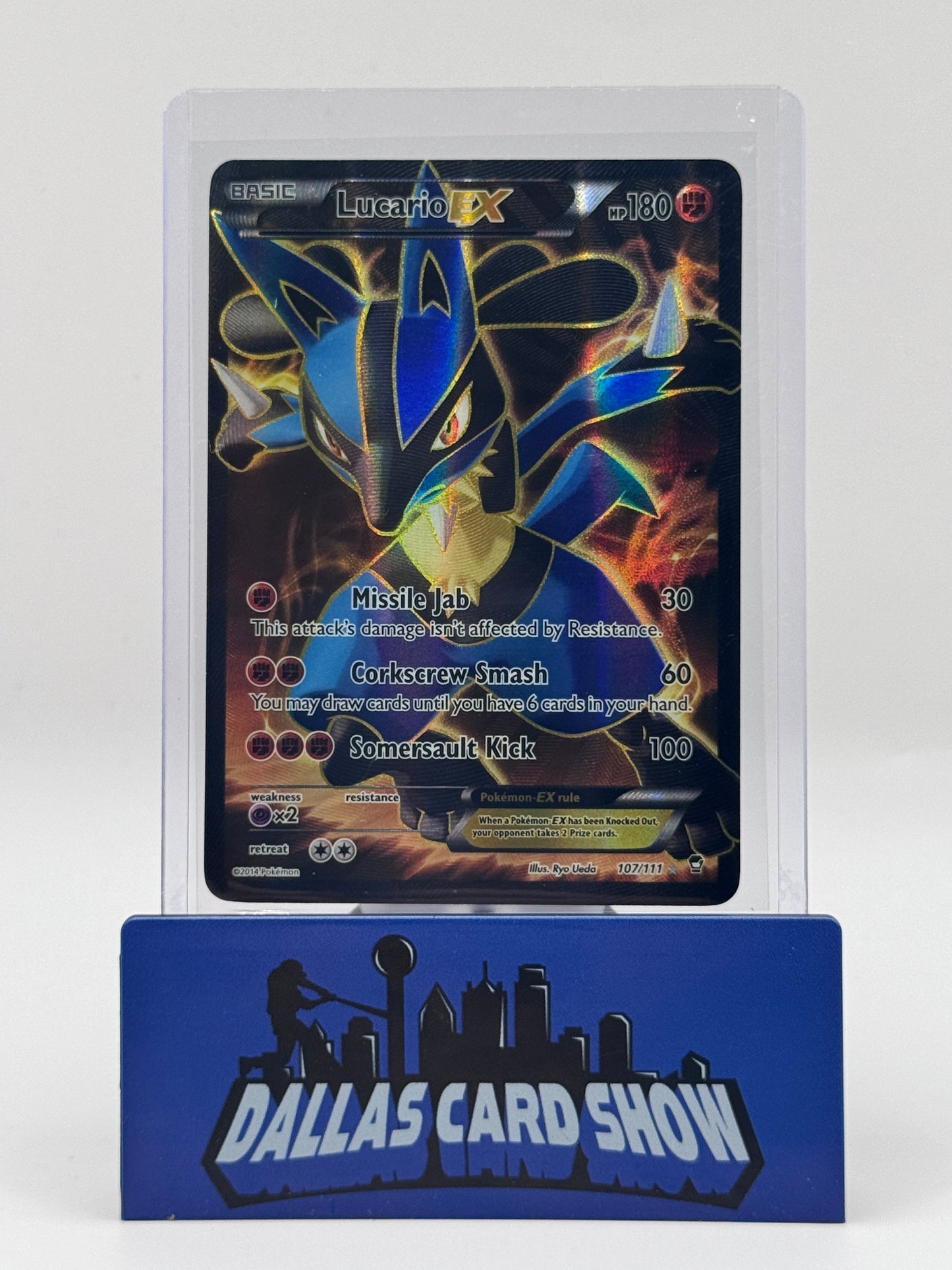 2014 Pokemon - Lucario EX (Full Art) - 107/111 XY Furious Fists LP
