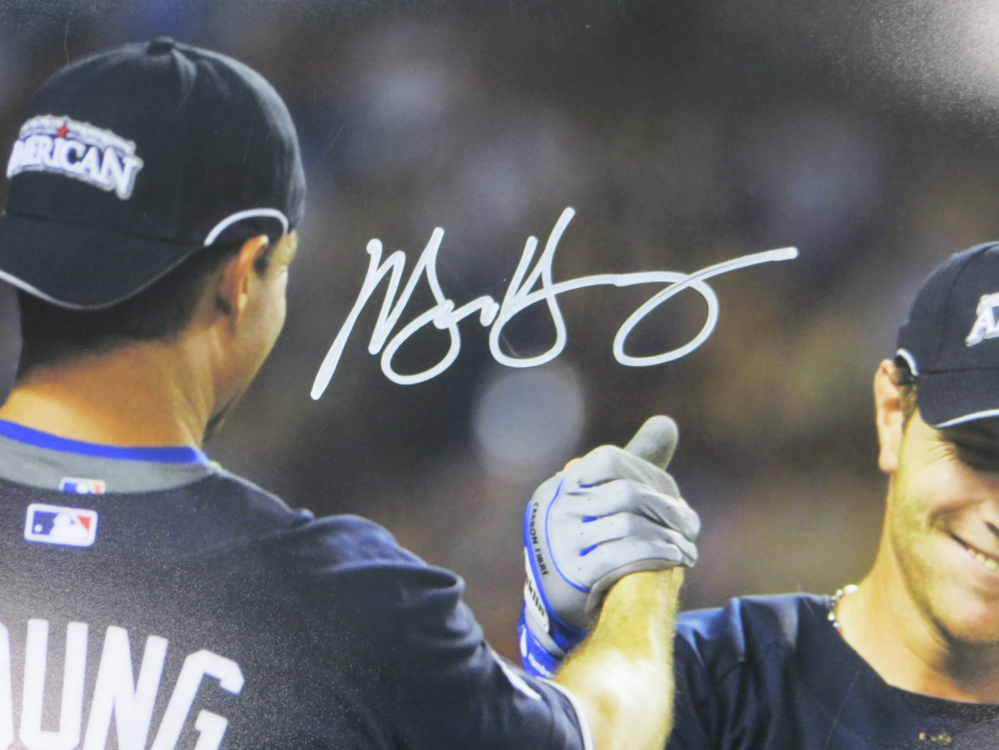 JOSH HAMILTON & MICHAEL YOUNG TEXAS RANGERS SIGNED All Star Game 16x20 BAS