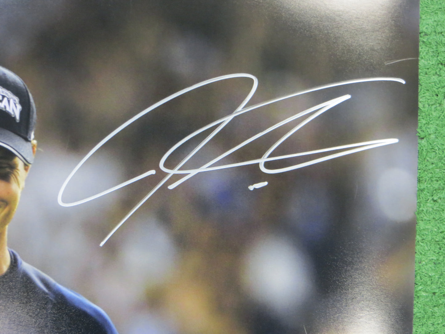 JOSH HAMILTON & MICHAEL YOUNG TEXAS RANGERS SIGNED All Star Game 16x20 BAS