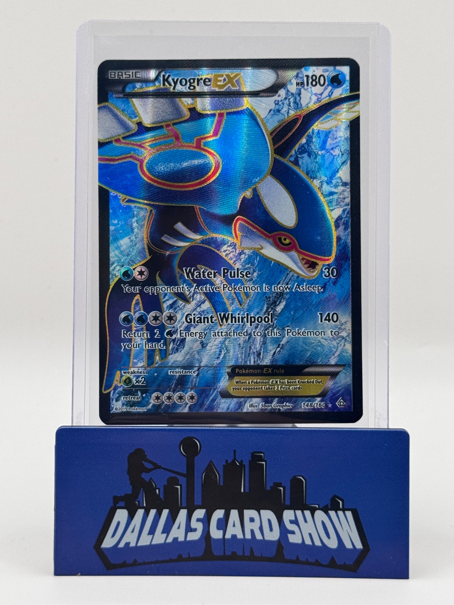 2015 Pokemon - Kyogre EX (Full Art) - 148/160 XY Primal Clash MP