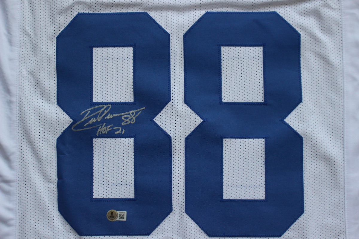 DREW PEARSON DALLAS COWBOYS SIGNED JERSEY wHOF21 XL BAS