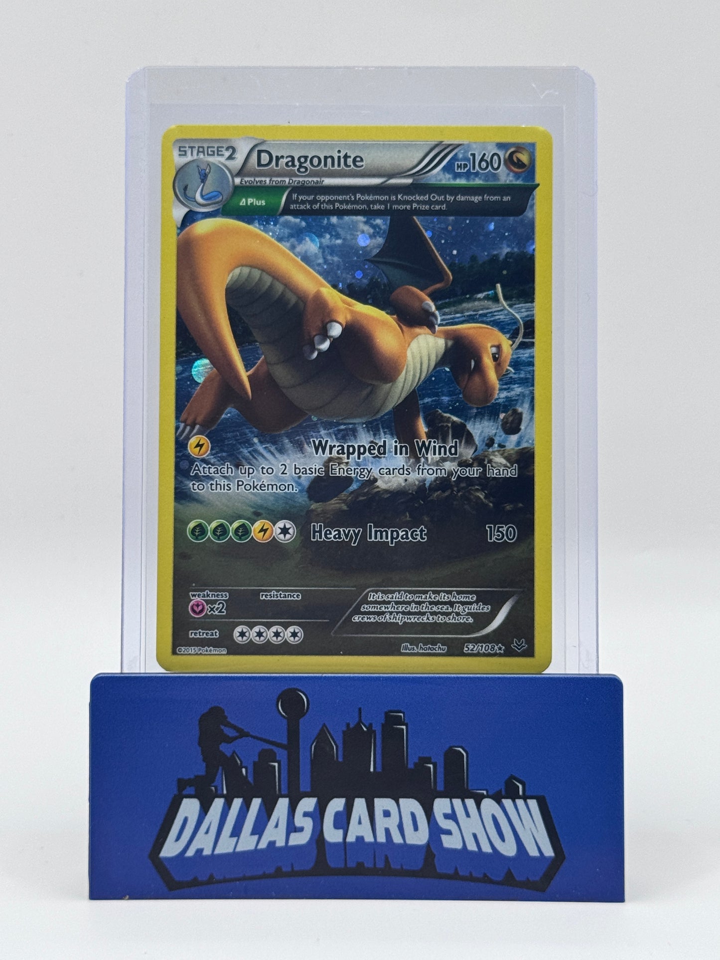 2015 Pokemon - Dragonite (Cosmo Holo) - 52/108 Blister Promos NM