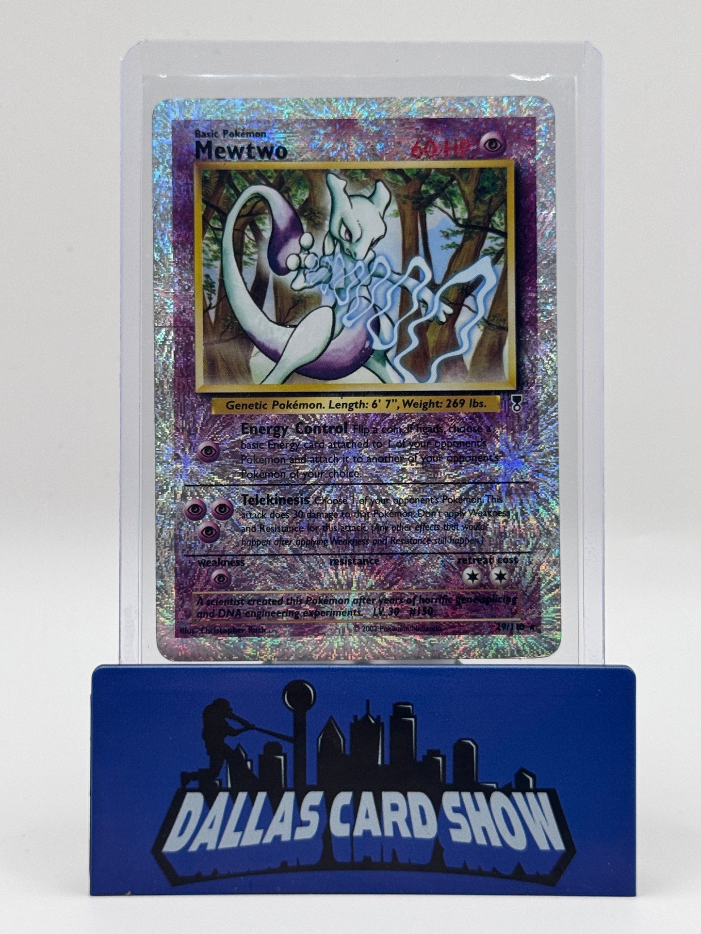 2002 Pokemon - Mewtwo (Rev. Foil) - 29/110 Legendary Collection DMG'd RARE