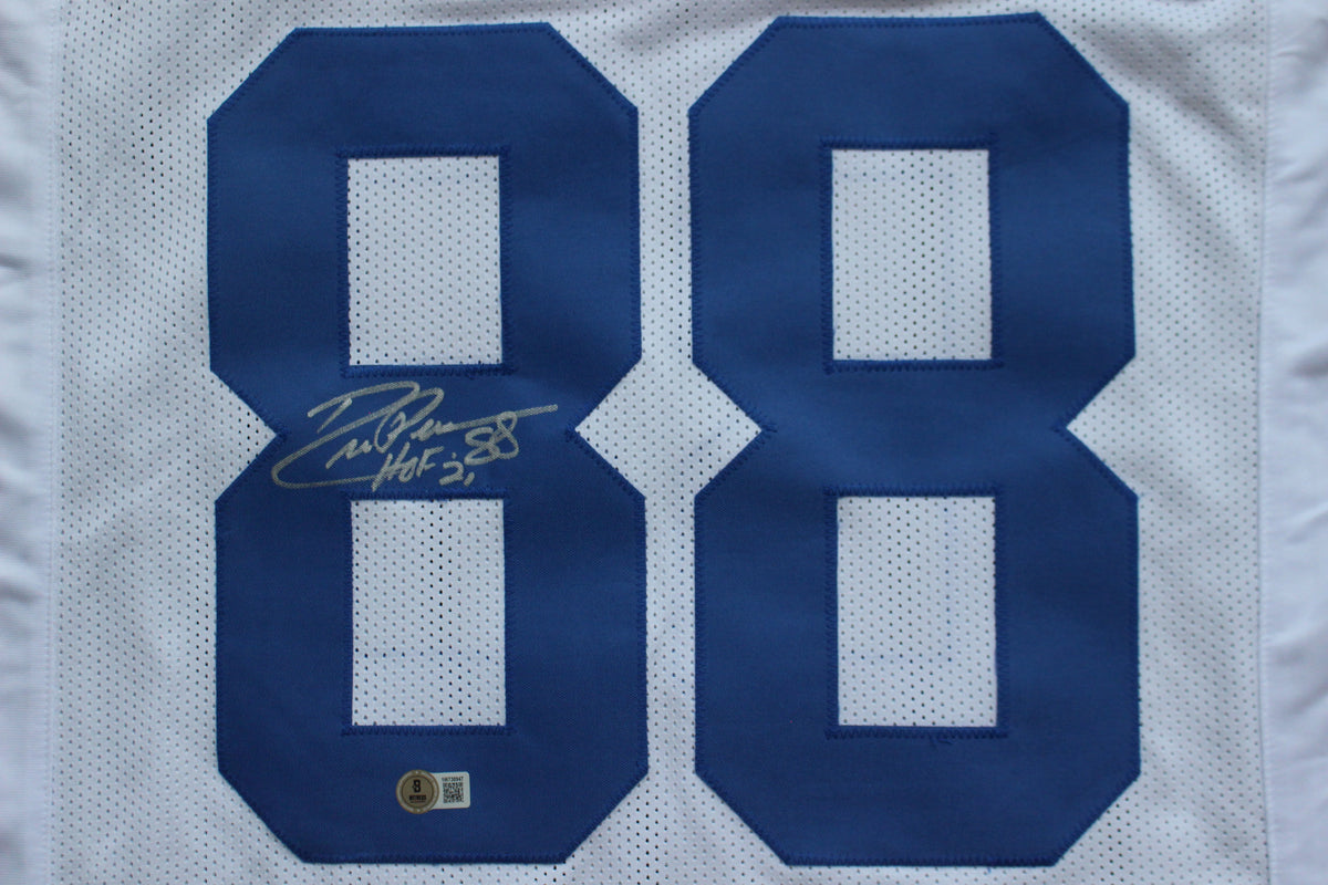 DREW PEARSON DALLAS COWBOYS SIGNED JERSEY wHOF21 XL BAS