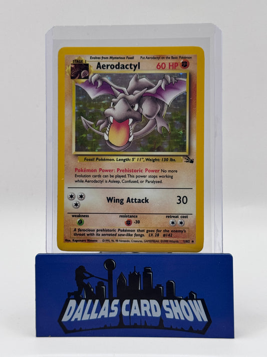 1999 Pokemon - Aerodactyl (Holo) - 1/62 Fossil Unlimited NM