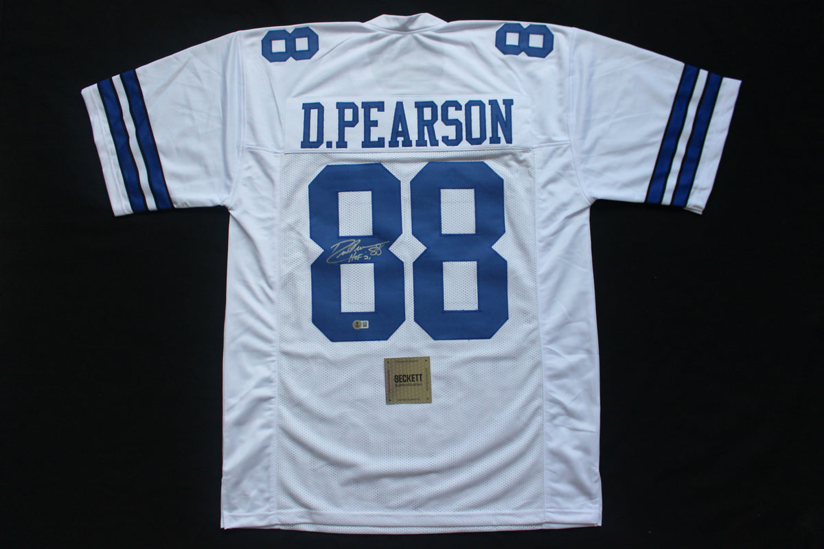 DREW PEARSON DALLAS COWBOYS SIGNED JERSEY wHOF21 XL BAS