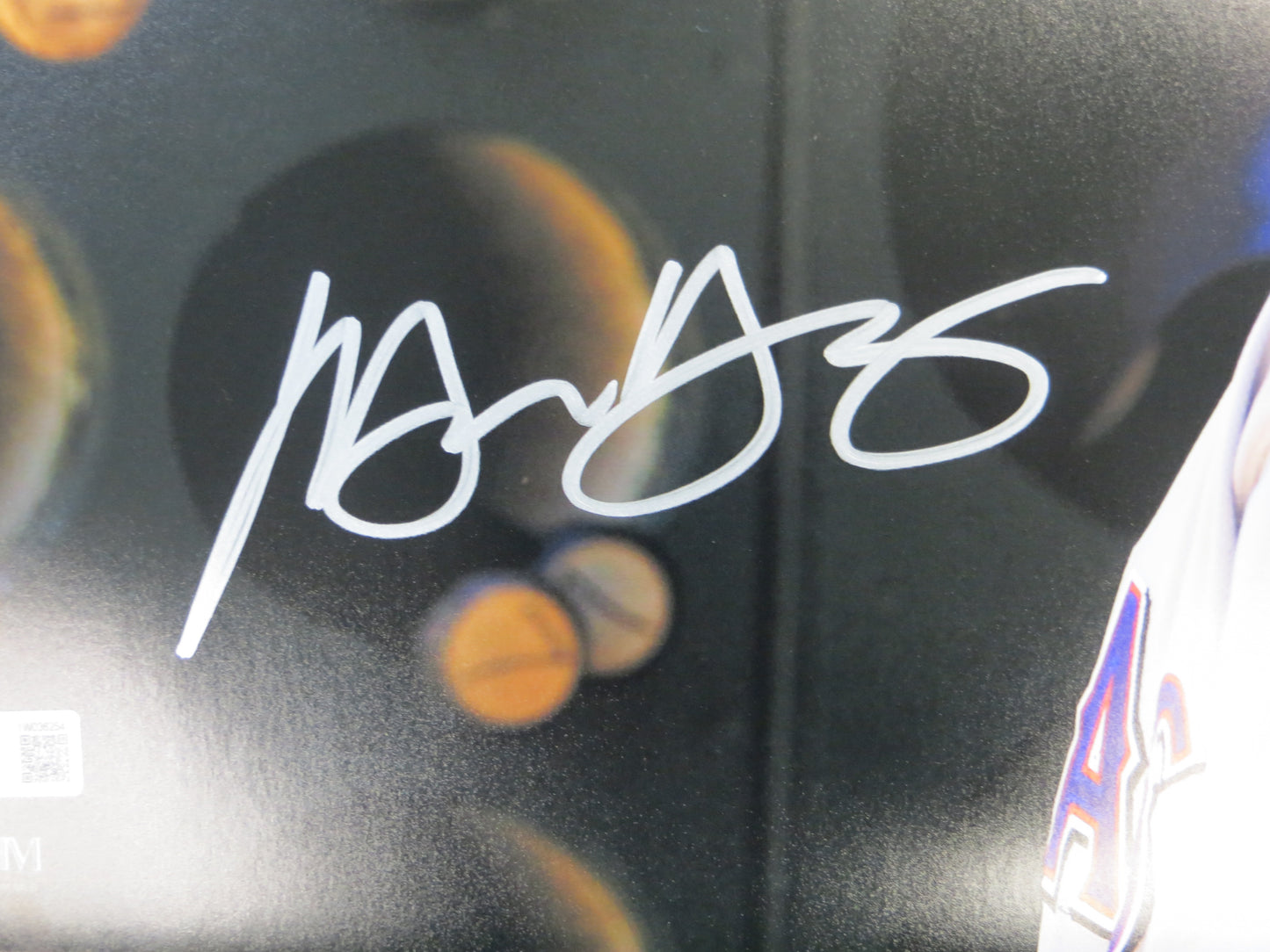 MICHAEL YOUNG TEXAS RANGERS SIGNED 11x14 PHOTO BAS COA