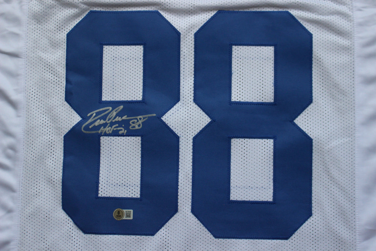 DREW PEARSON DALLAS COWBOYS SIGNED JERSEY wHOF21 XL BAS