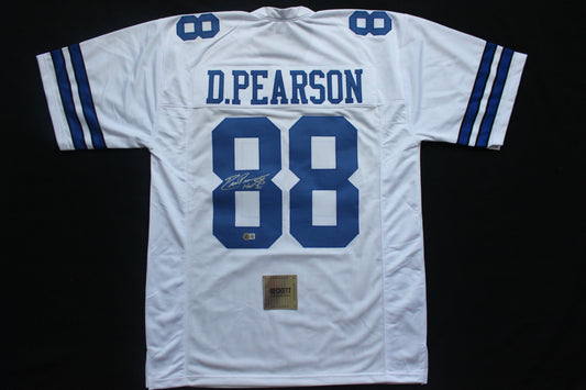 DREW PEARSON DALLAS COWBOYS SIGNED JERSEY wHOF21 XL BAS
