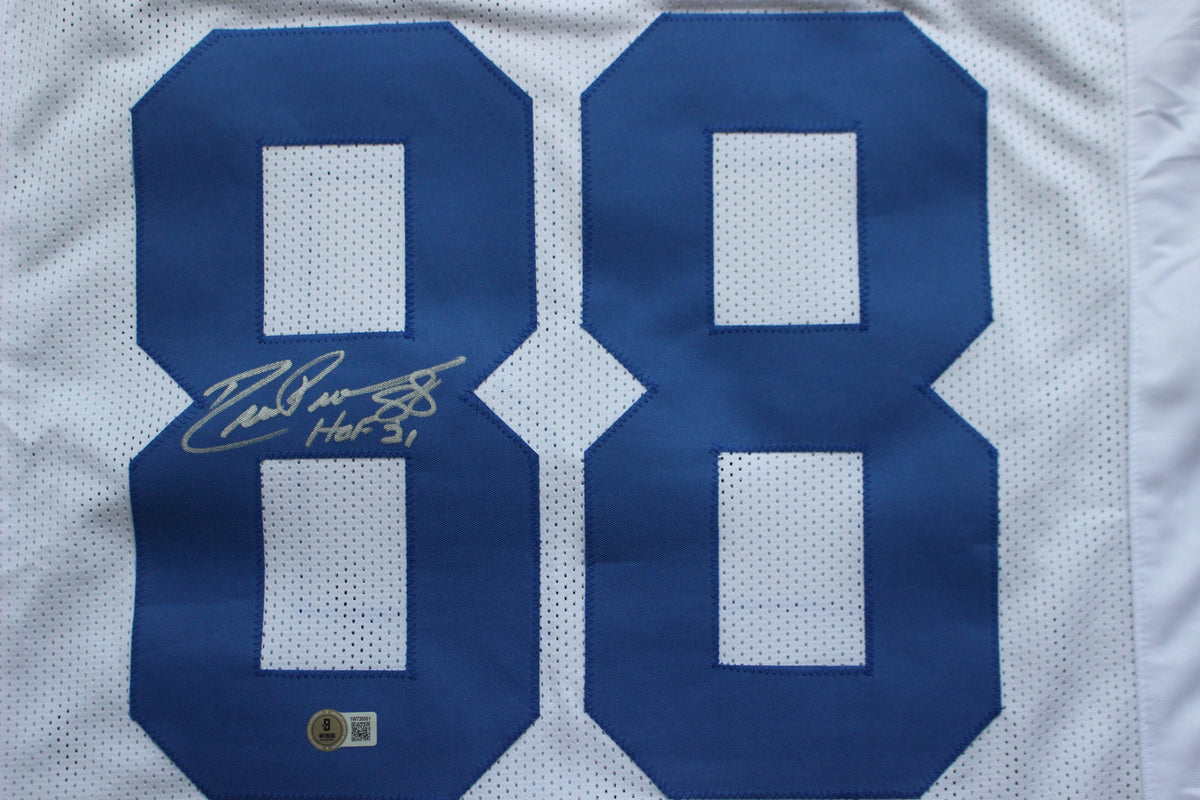 DREW PEARSON DALLAS COWBOYS SIGNED JERSEY wHOF21 XL BAS