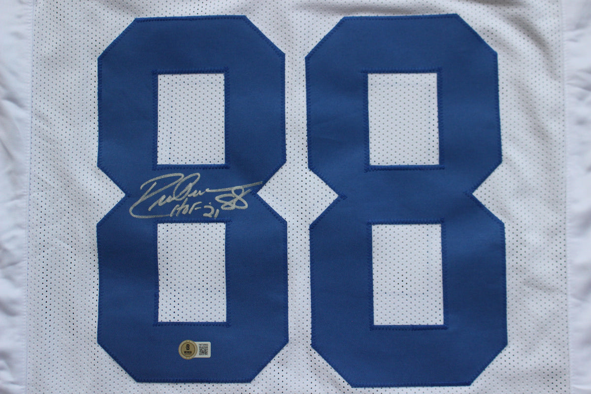 DREW PEARSON DALLAS COWBOYS SIGNED JERSEY wHOF21 XL BAS