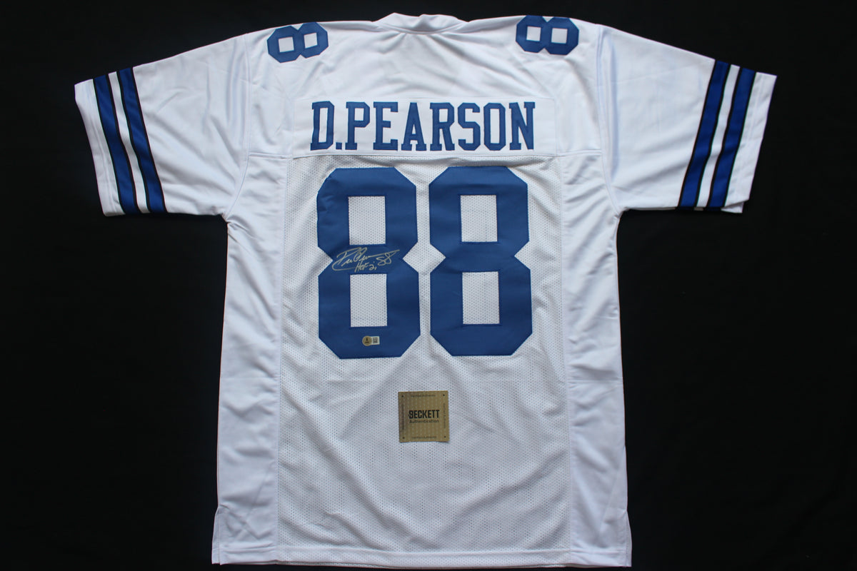 DREW PEARSON DALLAS COWBOYS SIGNED JERSEY wHOF21 XL BAS