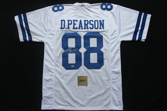 DREW PEARSON DALLAS COWBOYS SIGNED JERSEY wHOF21 XL BAS