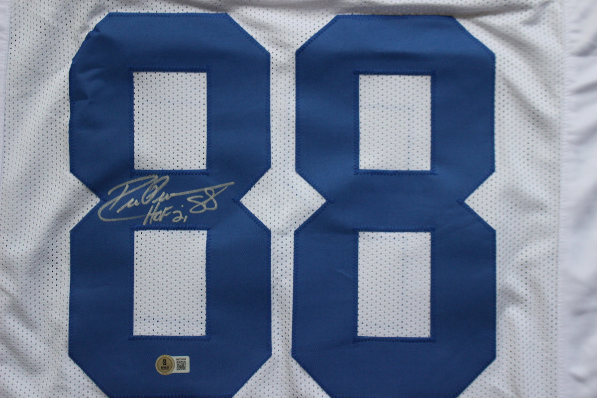 DREW PEARSON DALLAS COWBOYS SIGNED JERSEY wHOF21 XL BAS