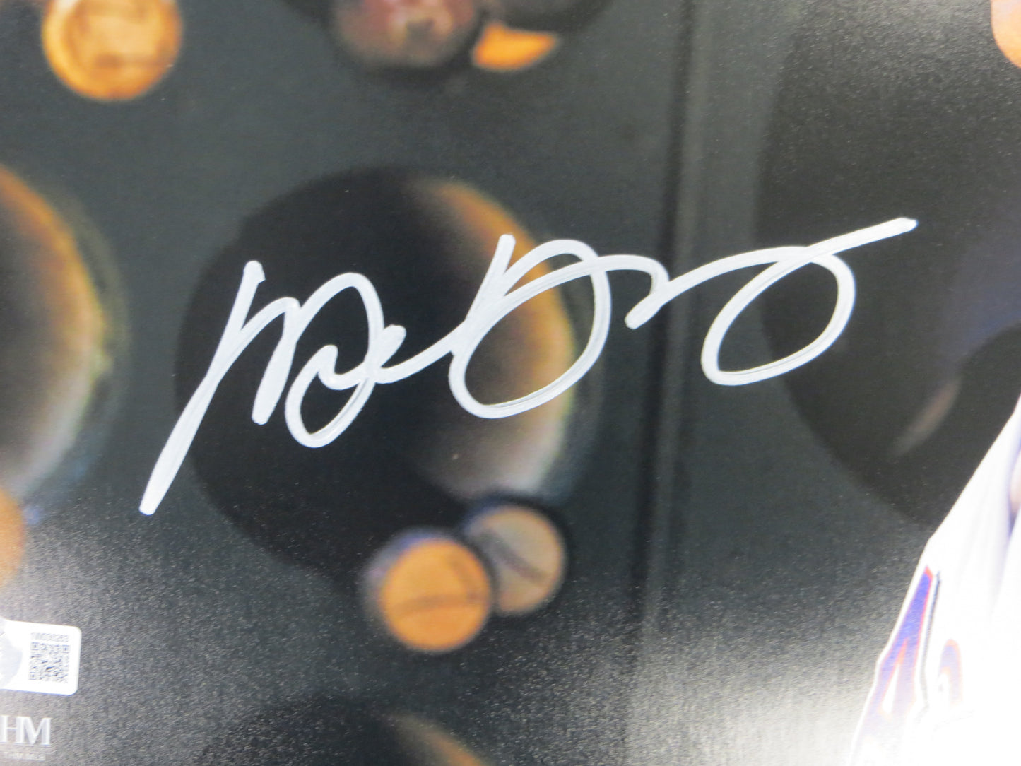 MICHAEL YOUNG TEXAS RANGERS SIGNED 11x14 PHOTO BAS COA