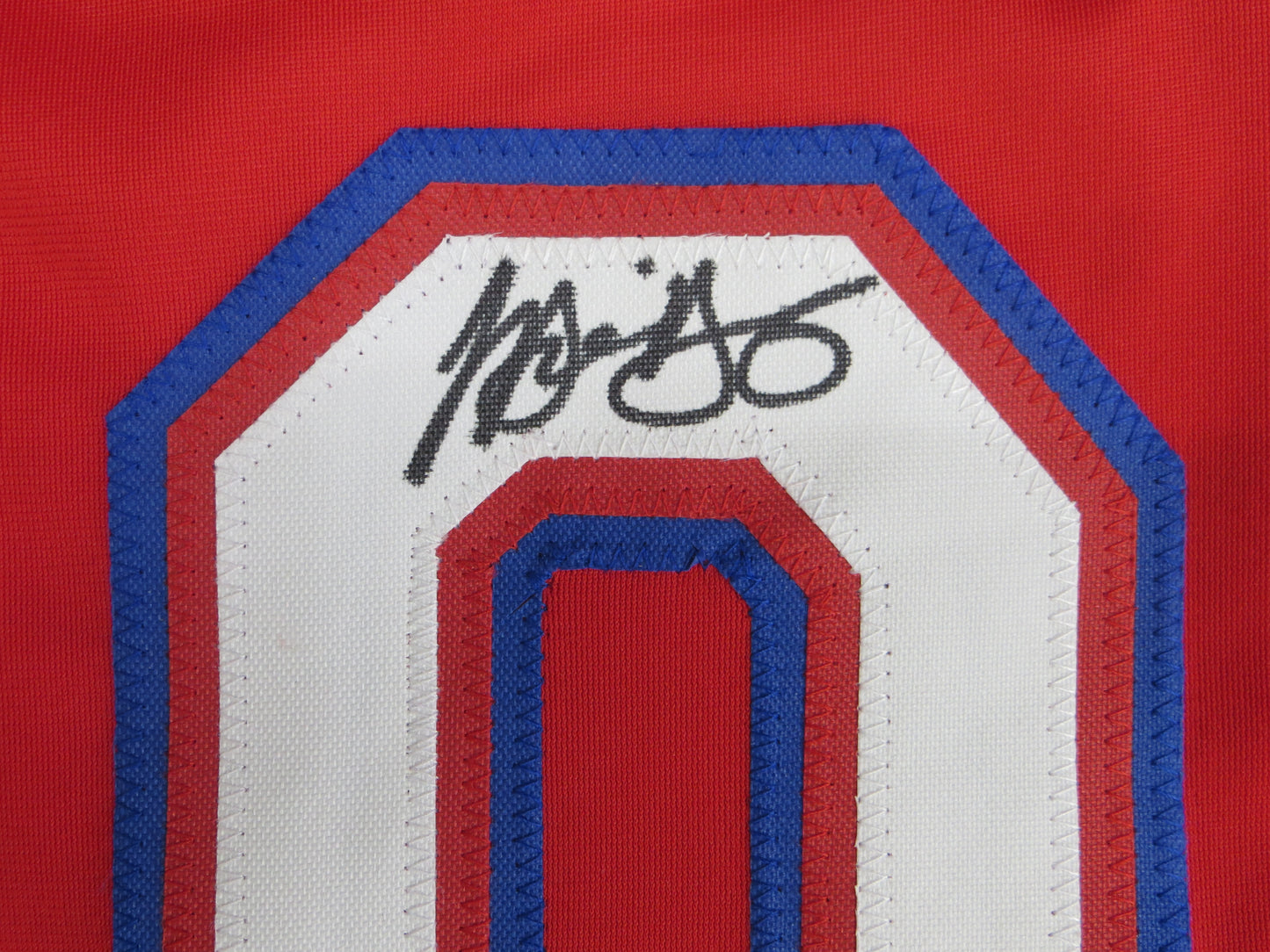 MICHAEL YOUNG TEXAS RANGERS SIGNED RED JERSEY size 2XL BAS COA