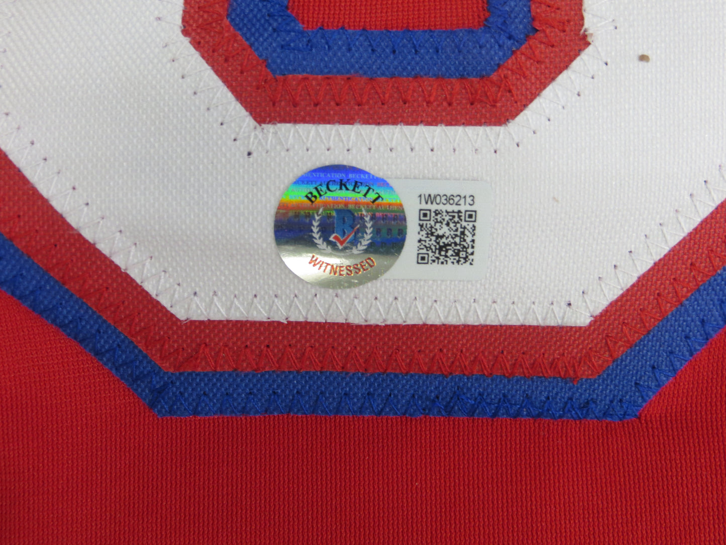 MICHAEL YOUNG TEXAS RANGERS SIGNED RED JERSEY size 2XL BAS COA