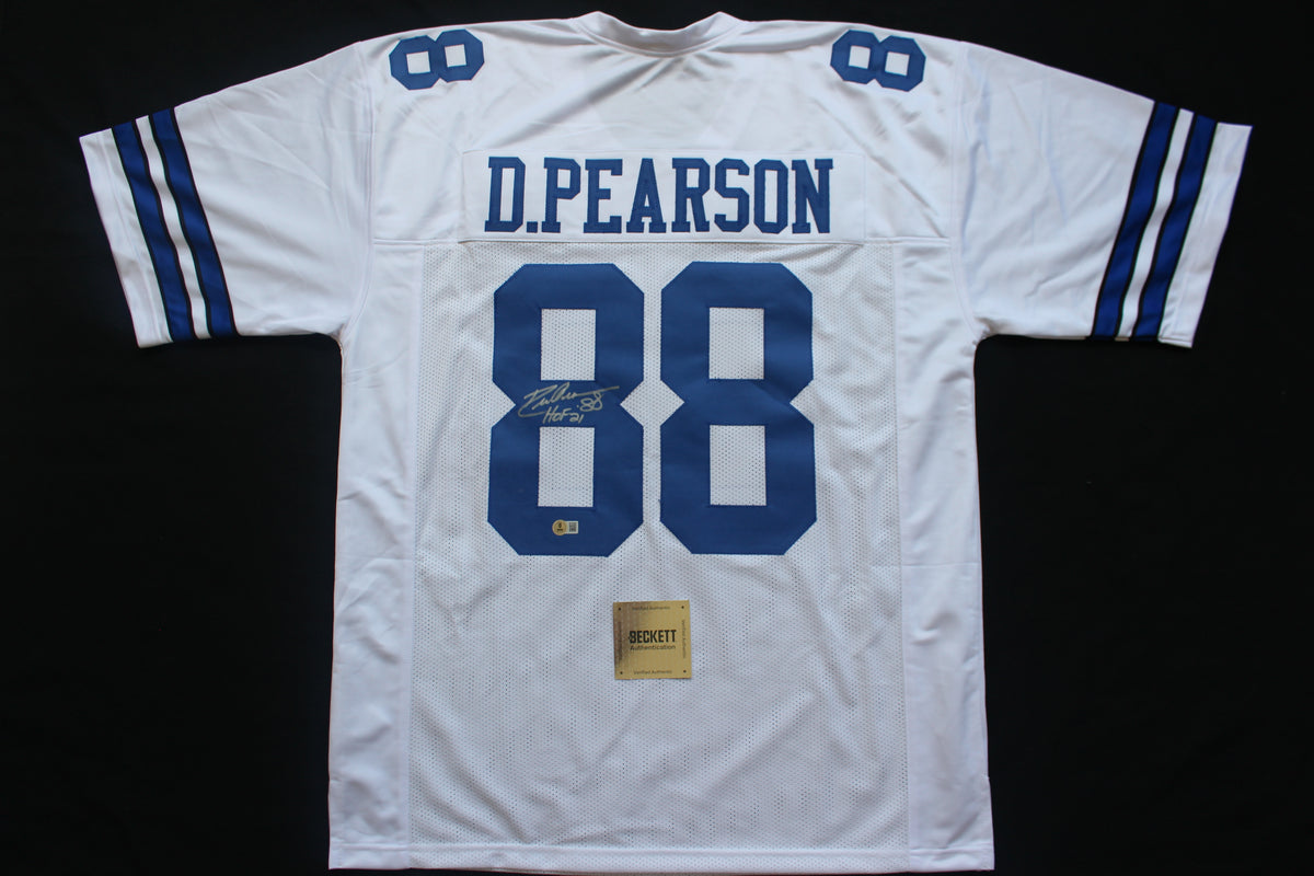 DREW PEARSON DALLAS COWBOYS SIGNED JERSEY wHOF21 3XL BAS