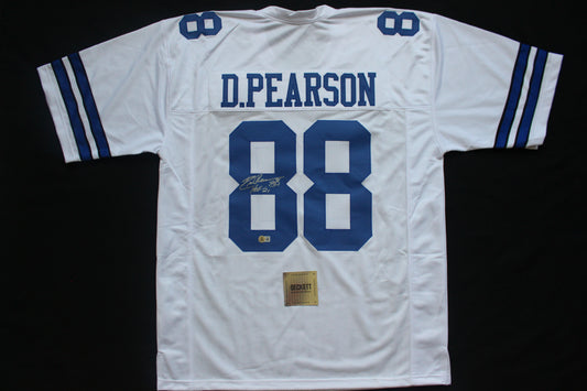 DREW PEARSON DALLAS COWBOYS SIGNED JERSEY wHOF21 3XL BAS