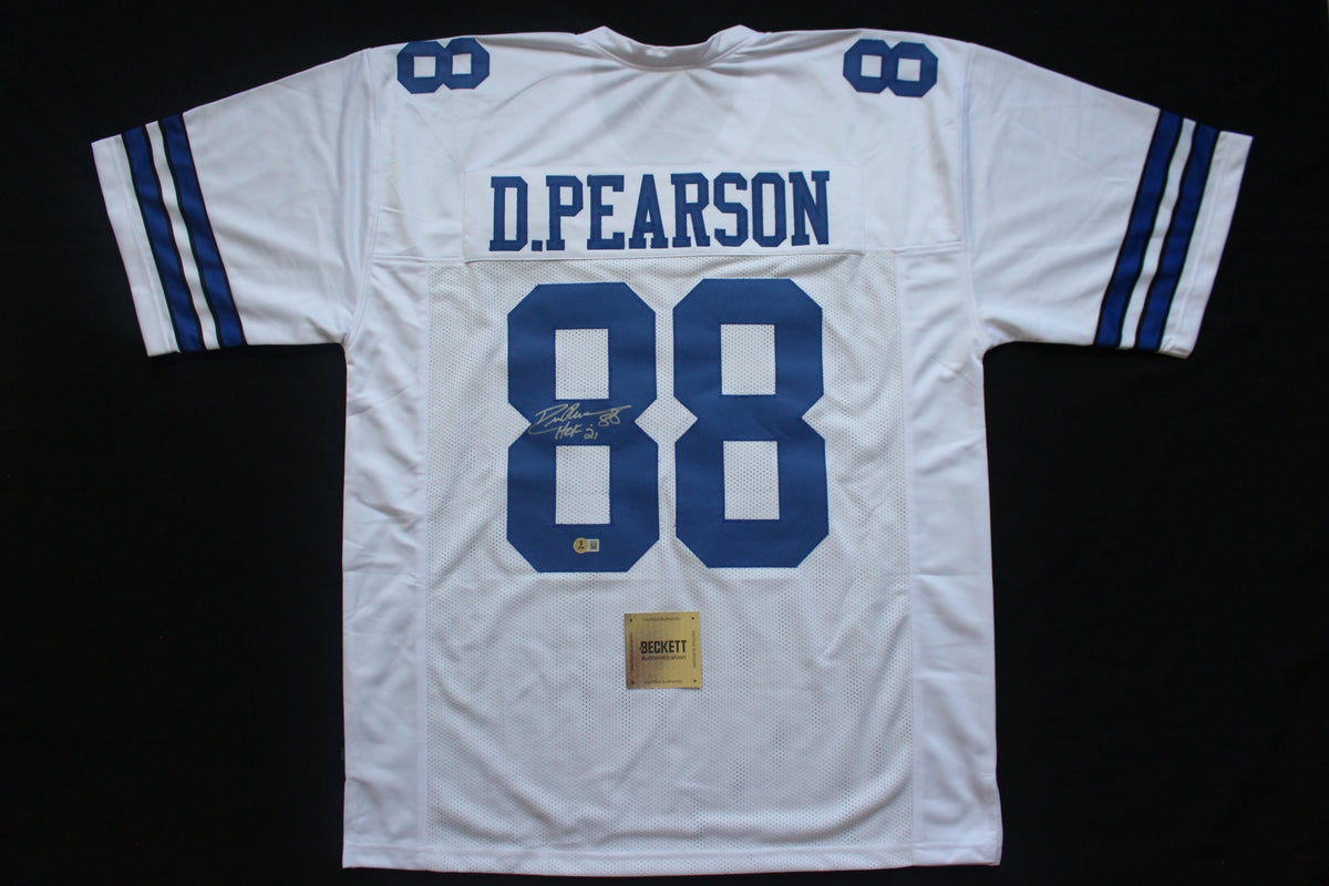 DREW PEARSON DALLAS COWBOYS SIGNED JERSEY wHOF21 3XL BAS