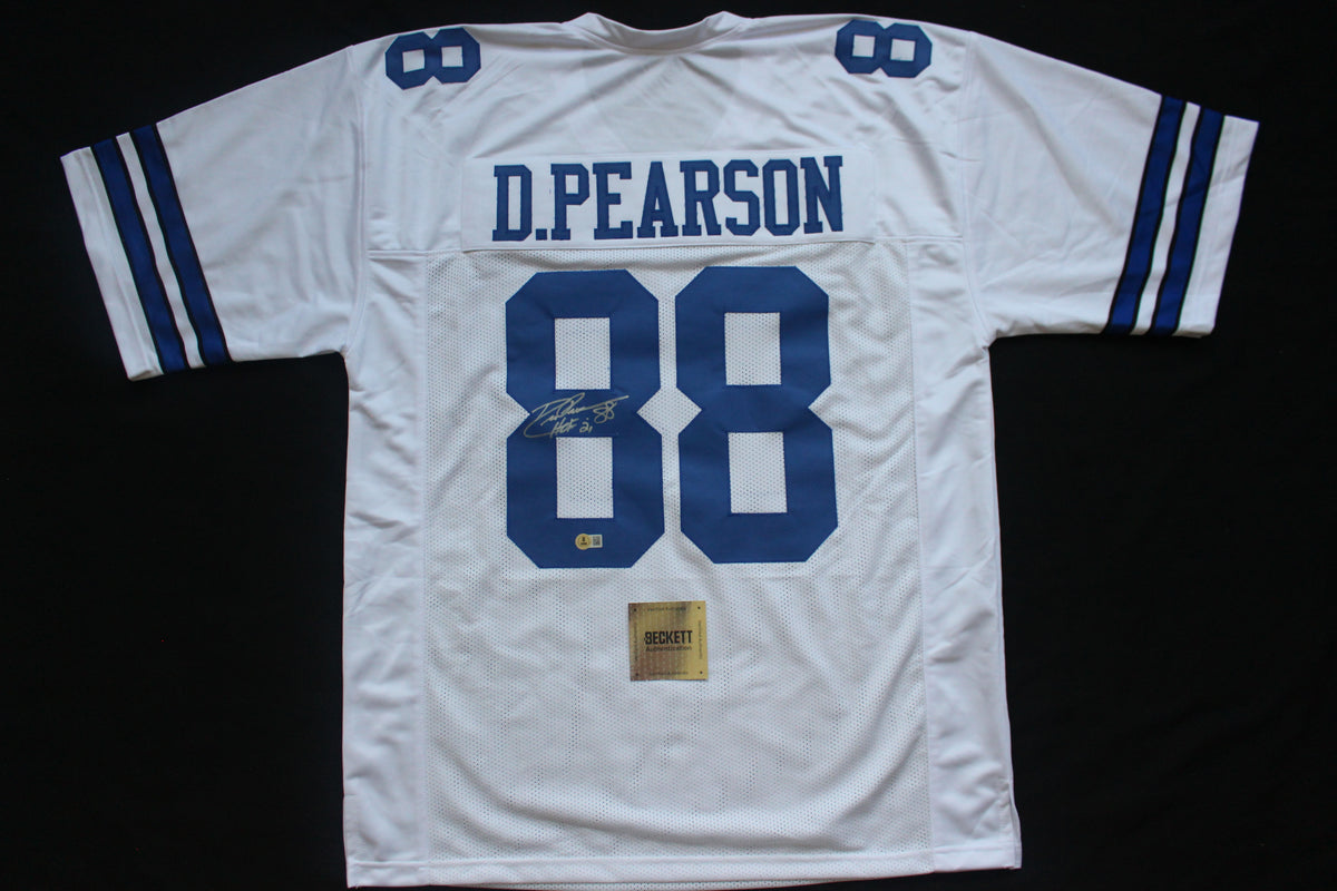 DREW PEARSON DALLAS COWBOYS SIGNED JERSEY wHOF21 3XL BAS