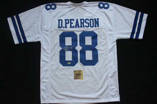 DREW PEARSON DALLAS COWBOYS SIGNED JERSEY wHOF21 3XL BAS