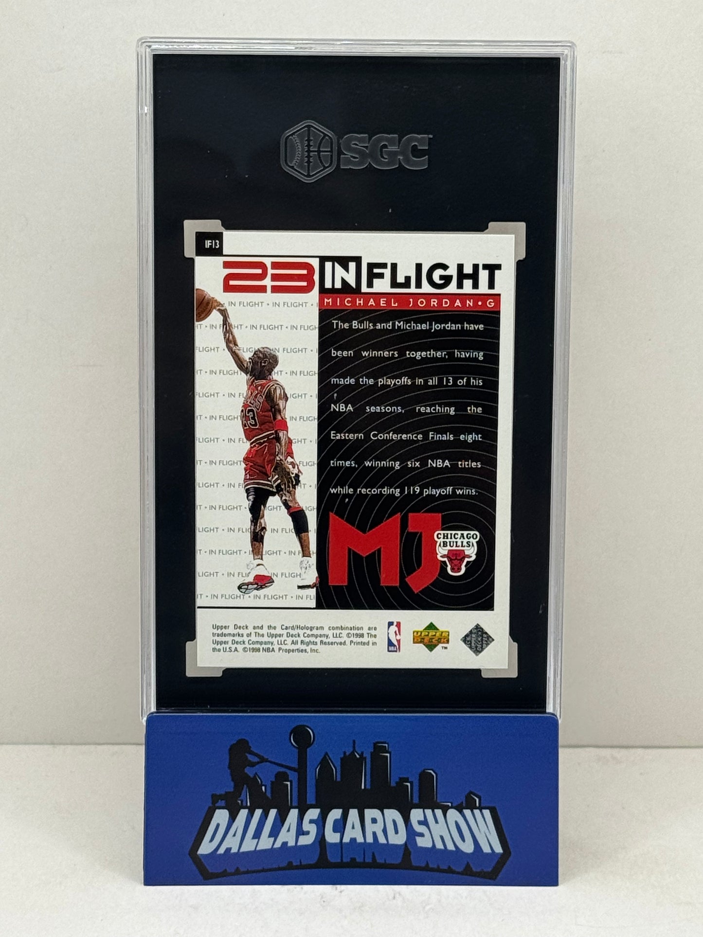 1998 Upper Deck #IF13 Michael Jordan In Flight SGC 10