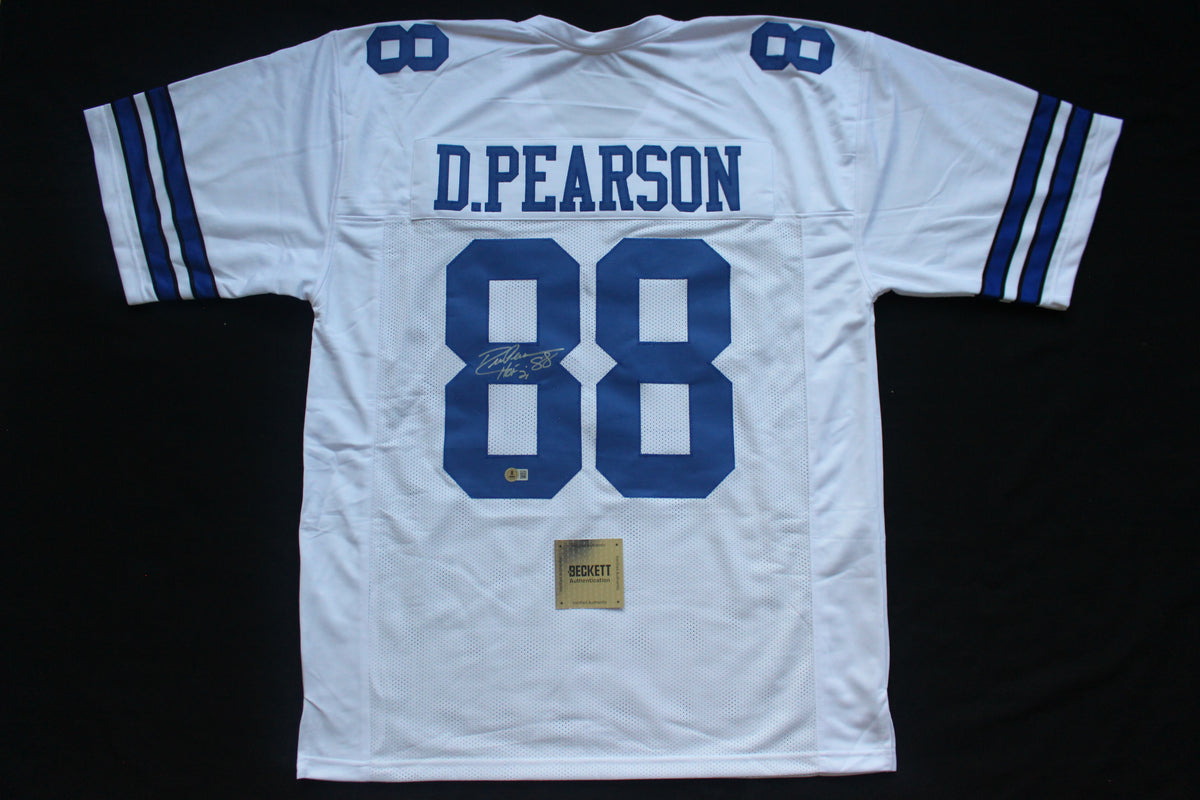 DREW PEARSON DALLAS COWBOYS SIGNED JERSEY wHOF21 3XL BAS