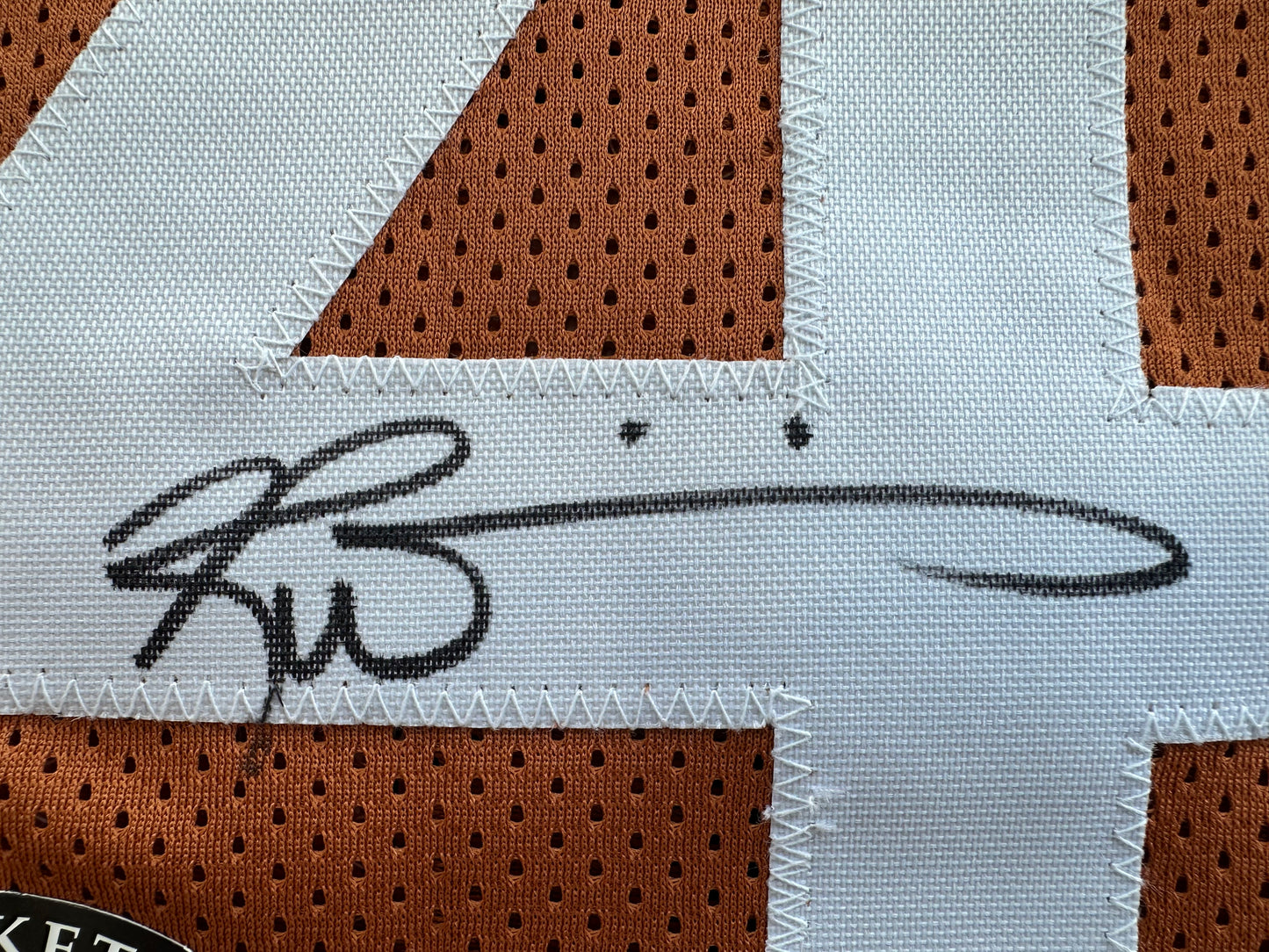 EARL CAMPBELL RICKY WILLIAMS SIGNED ORANGE HEISMAN JERSEY Texas Longhorns BAS