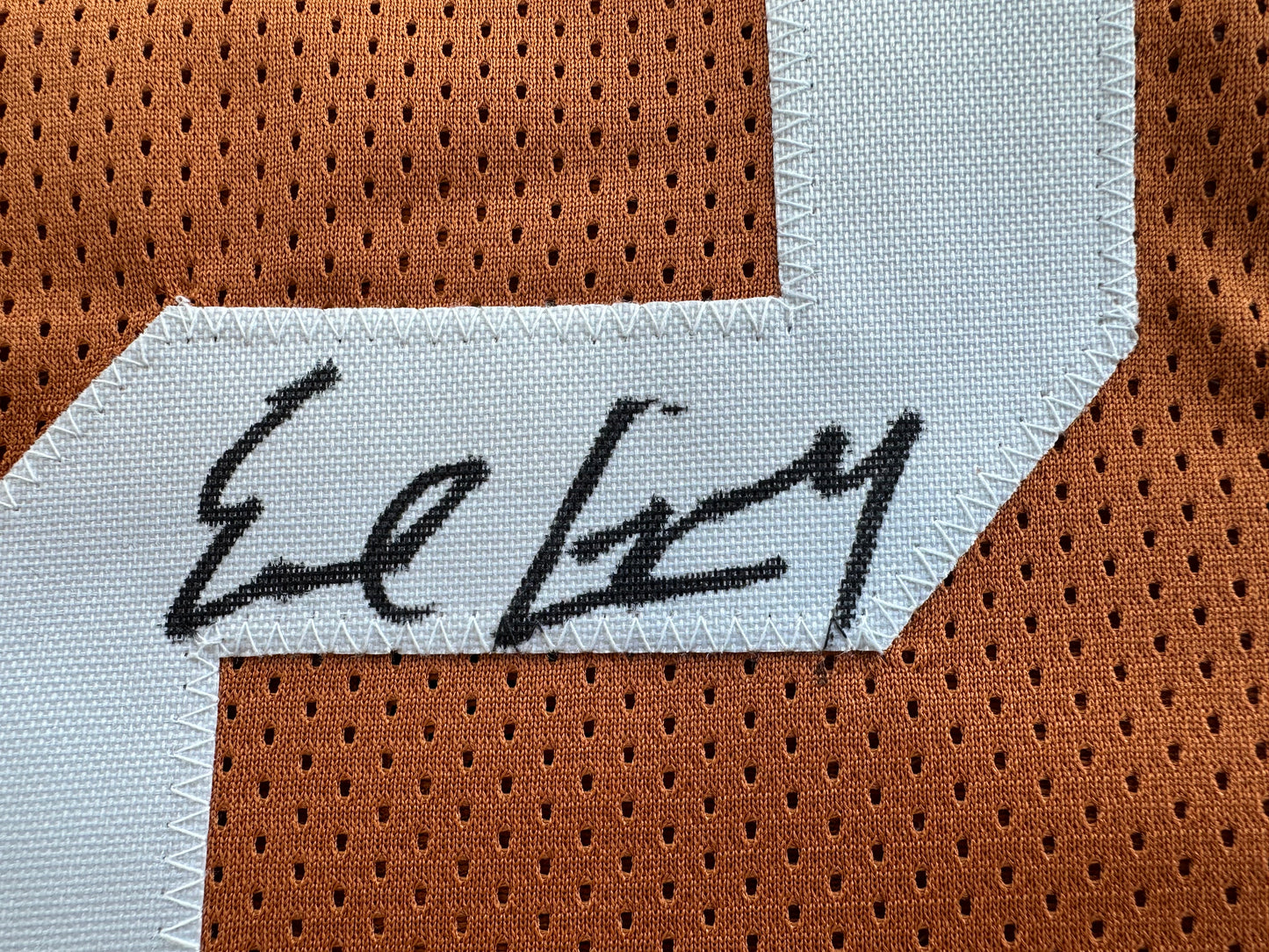 EARL CAMPBELL RICKY WILLIAMS SIGNED ORANGE HEISMAN JERSEY Texas Longhorns BAS