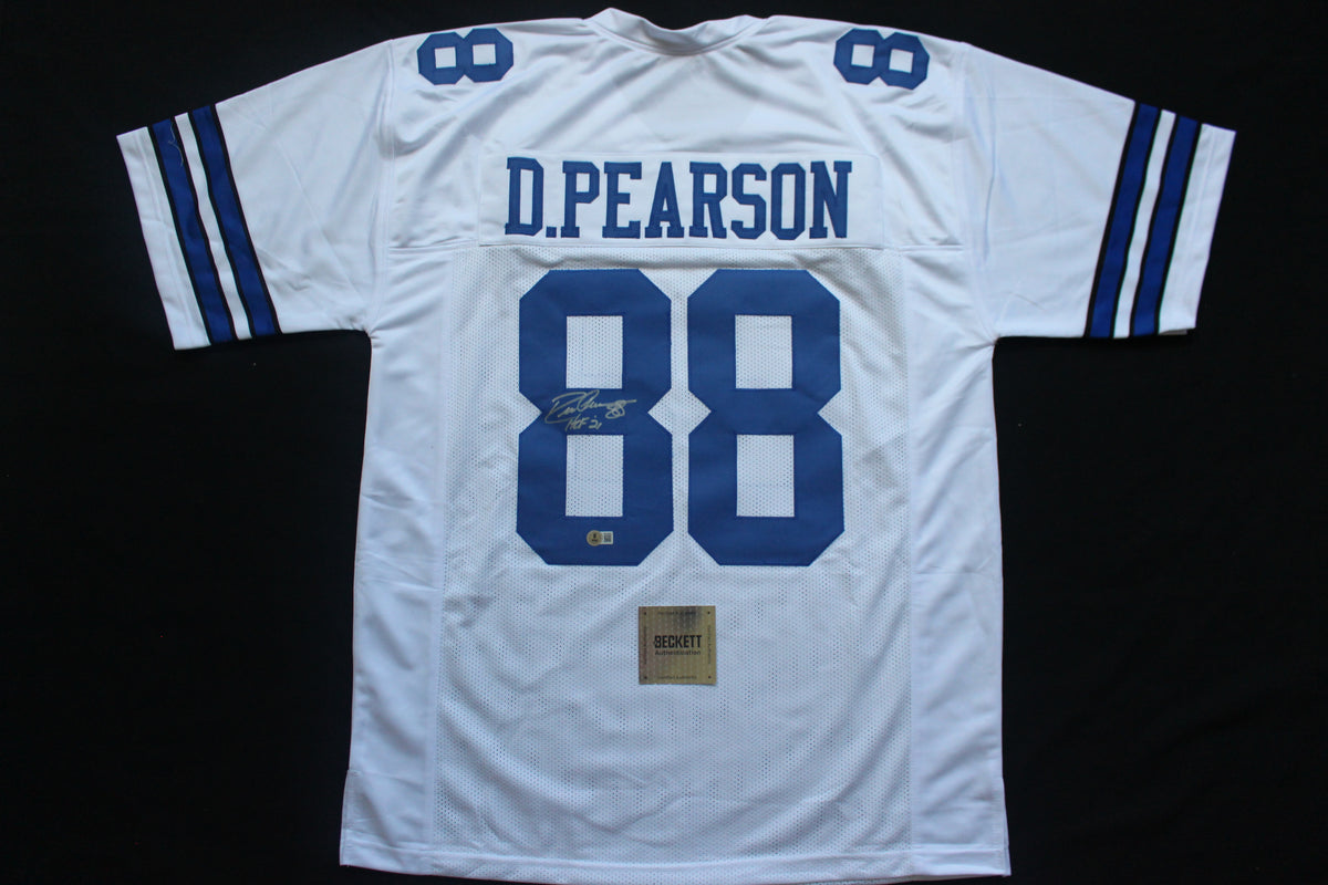 DREW PEARSON DALLAS COWBOYS SIGNED JERSEY wHOF21 2XL BAS