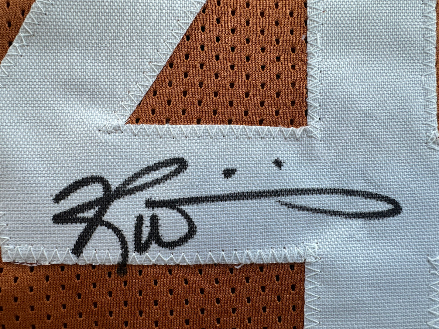 EARL CAMPBELL RICKY WILLIAMS SIGNED ORANGE HEISMAN JERSEY Texas Longhorns BAS