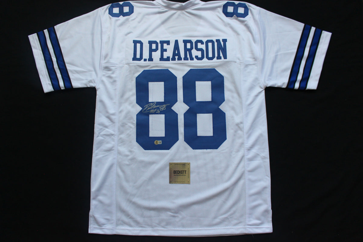 DREW PEARSON DALLAS COWBOYS SIGNED JERSEY wHOF21 2XL BAS