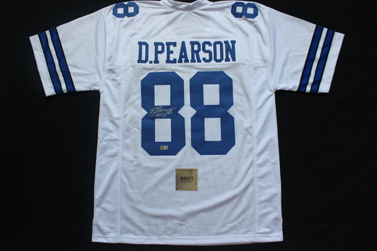 DREW PEARSON DALLAS COWBOYS SIGNED JERSEY wHOF21 2XL BAS