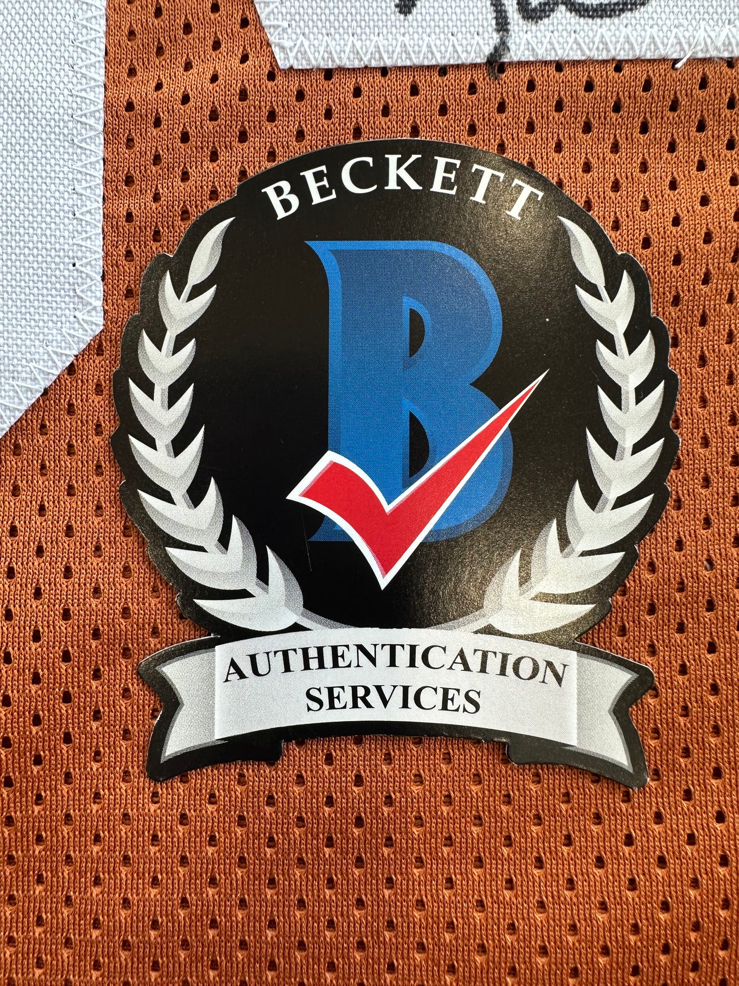 EARL CAMPBELL RICKY WILLIAMS SIGNED ORANGE HEISMAN JERSEY Texas Longhorns BAS