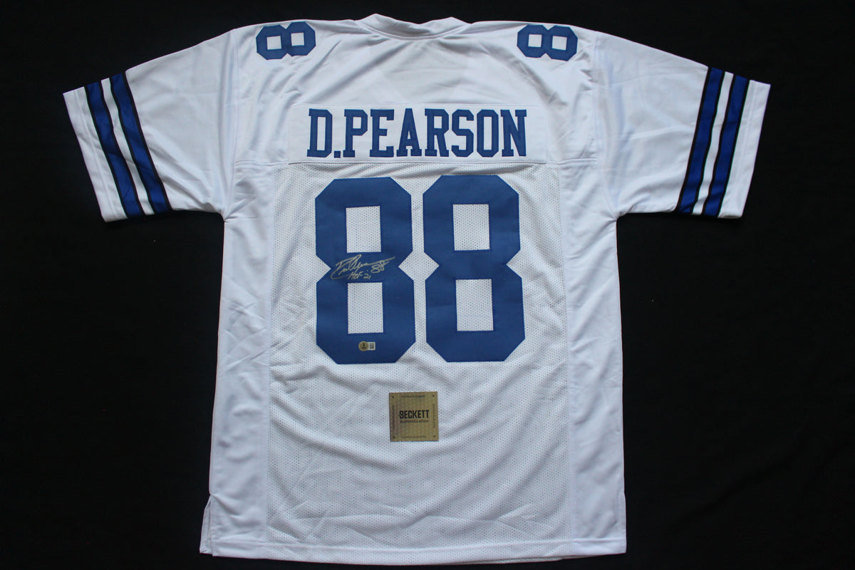 DREW PEARSON DALLAS COWBOYS SIGNED JERSEY wHOF21 2XL BAS
