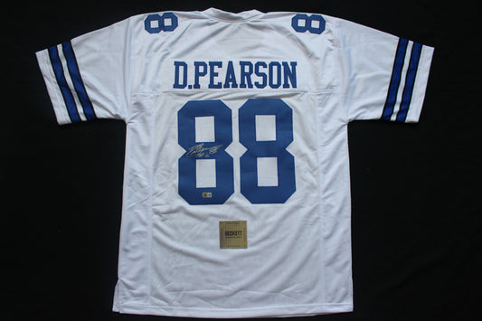 DREW PEARSON DALLAS COWBOYS SIGNED JERSEY wHOF21 2XL BAS