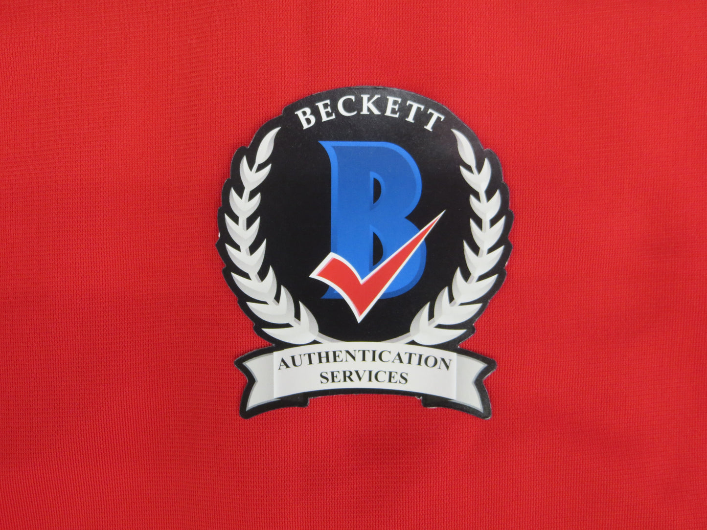 MICHAEL YOUNG TEXAS RANGERS SIGNED RED JERSEY size XL BAS COA