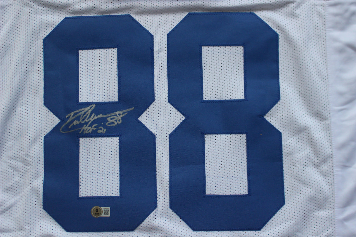 DREW PEARSON DALLAS COWBOYS SIGNED JERSEY wHOF21 2XL BAS